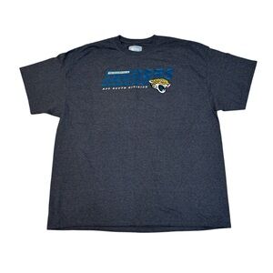 NFL Team Apparel Jacksonville Jaguars AFC Logo Charcoal Grey T-Shirt Men’s 2XL
